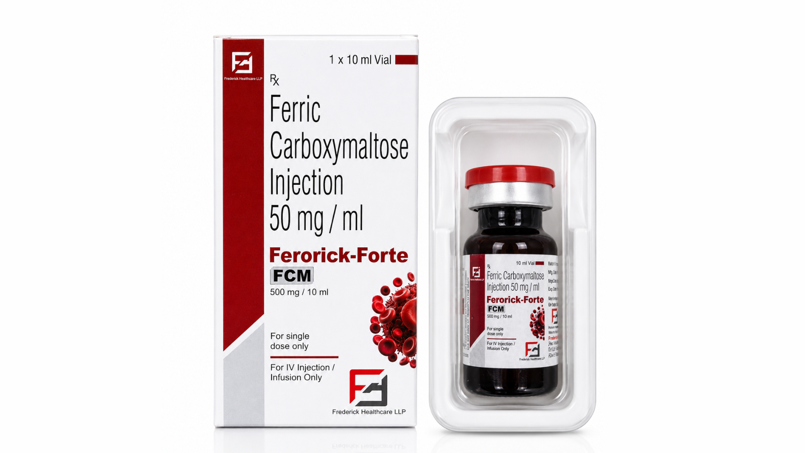 FERORICK-FORTE FCM (500 MG / 10ML) pack shot