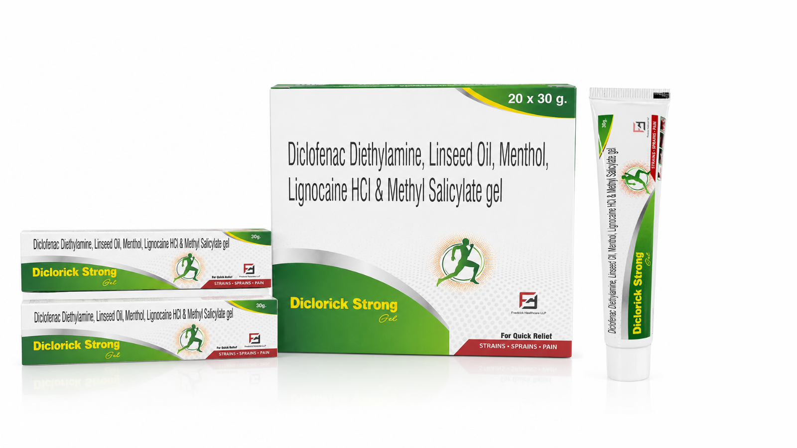DICLORICK STRONG GEL pack shot