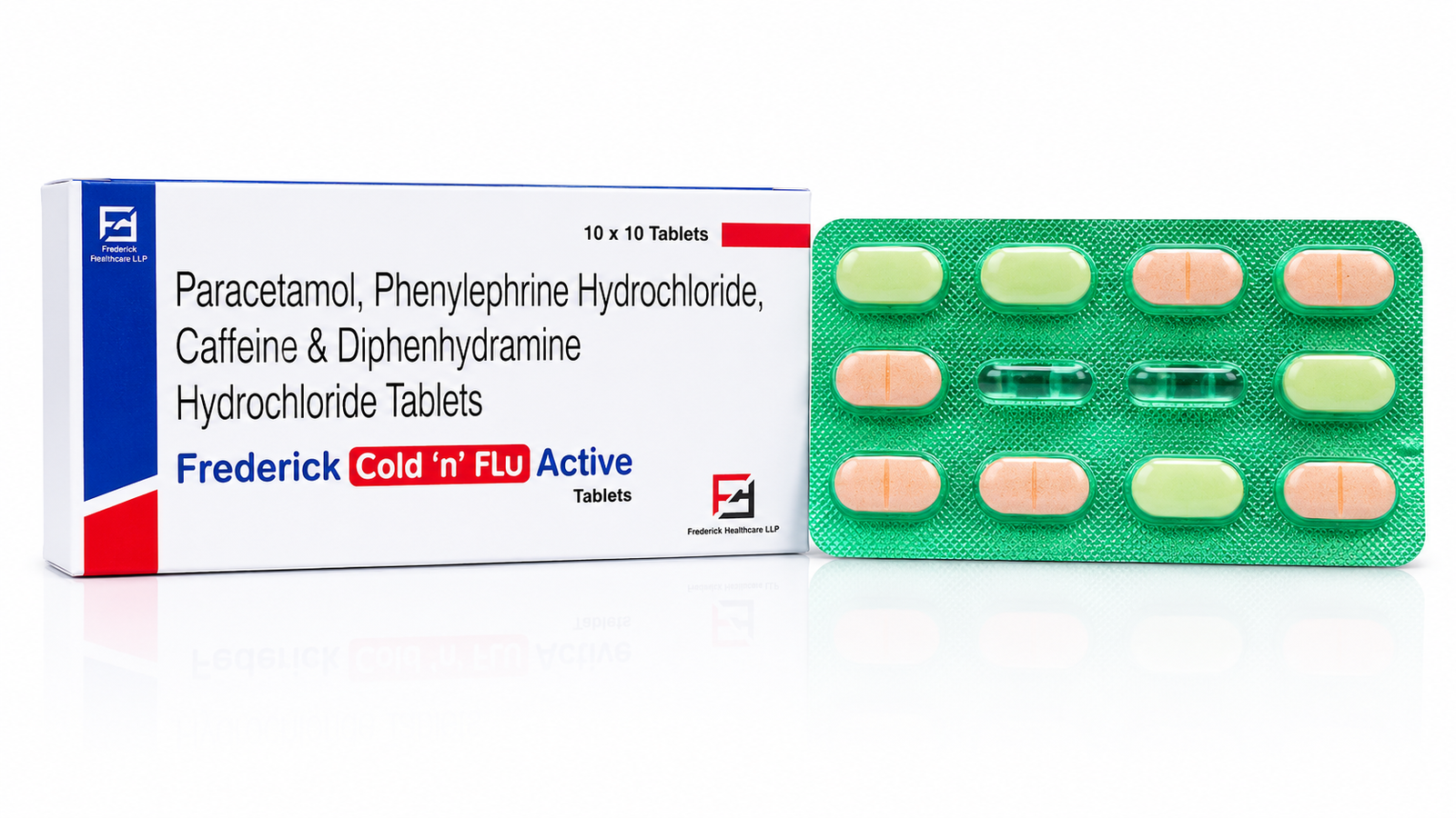 FREDERICK COLD 'N' FLU ACTIVE pack shot