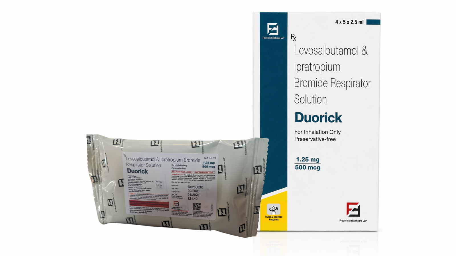 DUORICK 1.25 MG / 500 MCG pack shot